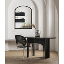 Black Wide Arch Wall Mirror