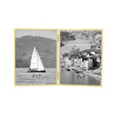 Personalised Stainess Steel Hinged double Photo Frame
