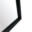 Black Wide Arch Wall Mirror