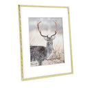 Faux Bamboo Molding Photo Frame with mat board