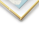 Gold Plated Rope-Style Textured Detailing Photo Frame with mat board
