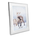 Silver Beaded-Style Detailing Photo Frame